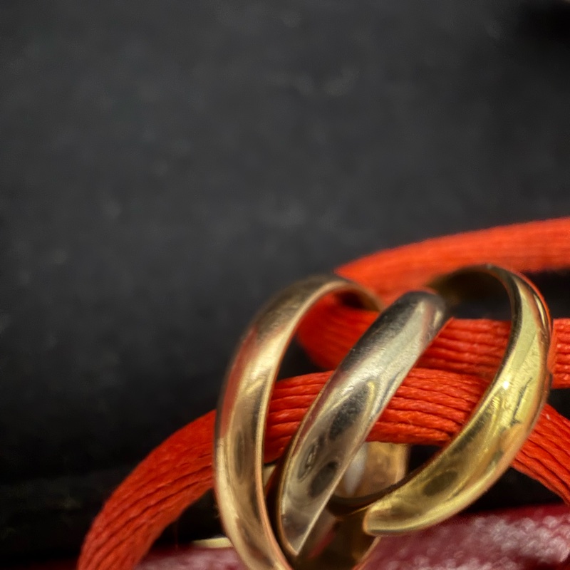 Cartier 18k三環 手鏈-12