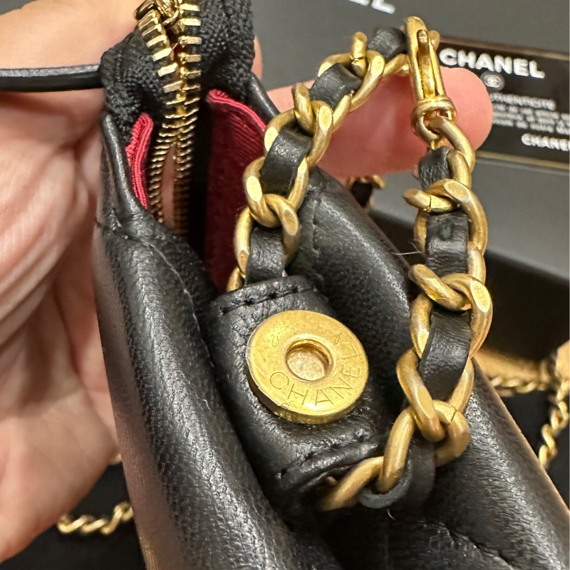 CHANEL 19 手拿包｜可自行加鏈改斜背｜98新-20