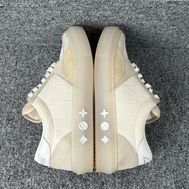 LV 路易威登 米白色棋盤格板鞋@38碼-5