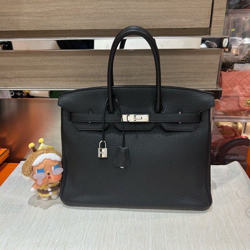 Hermes Birkin 35 黑色銀扣 Stamp [R]-0