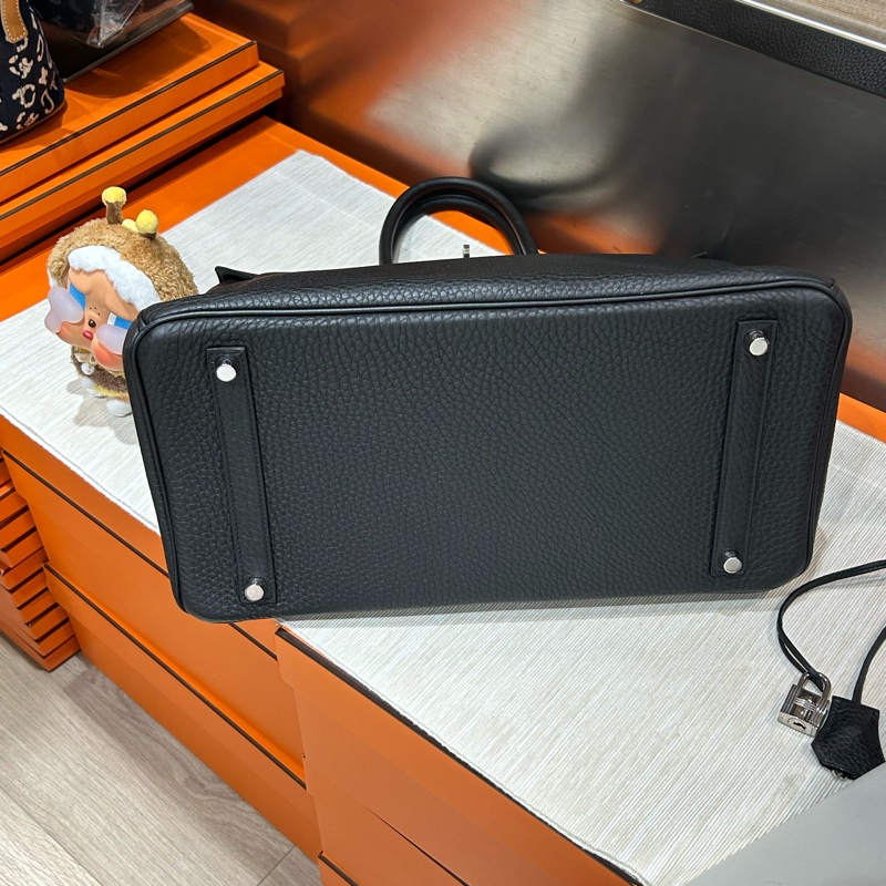 Hermes Birkin 35 黑色銀扣 Stamp [R]-4