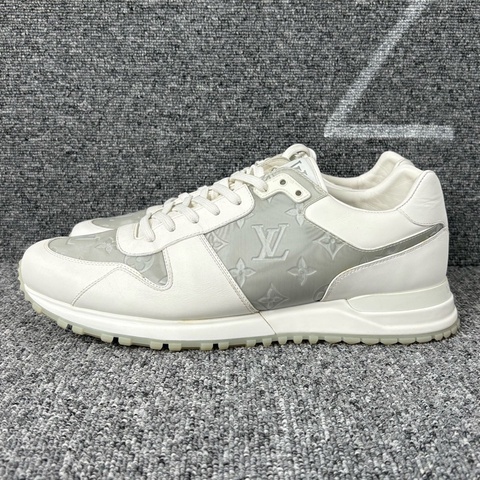 LV 路易威登 白色皮面鐳射運動鞋@43.5碼