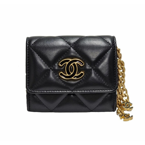 CHANEL CC翻蓋迷你鏈條皮夾系列31