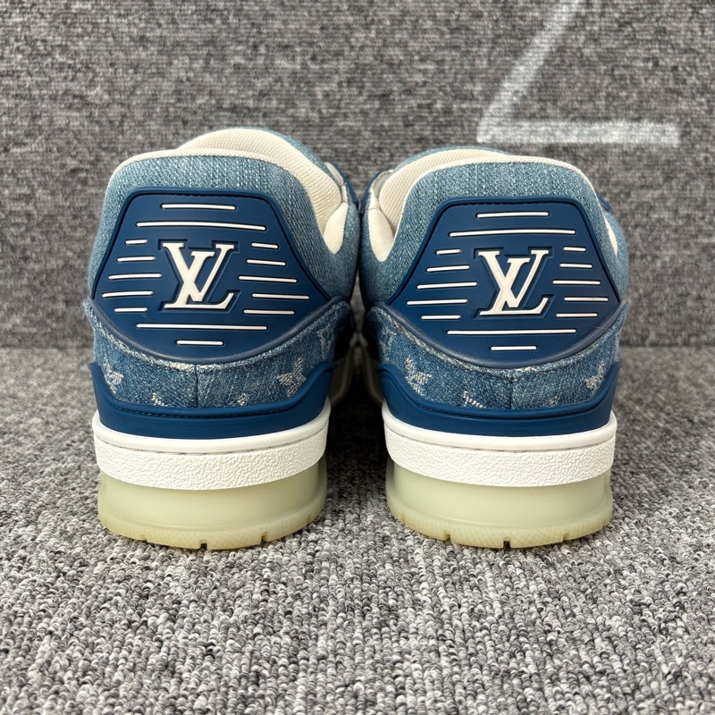 LV 藍色牛仔帆布老花trainer板鞋 @41碼-2