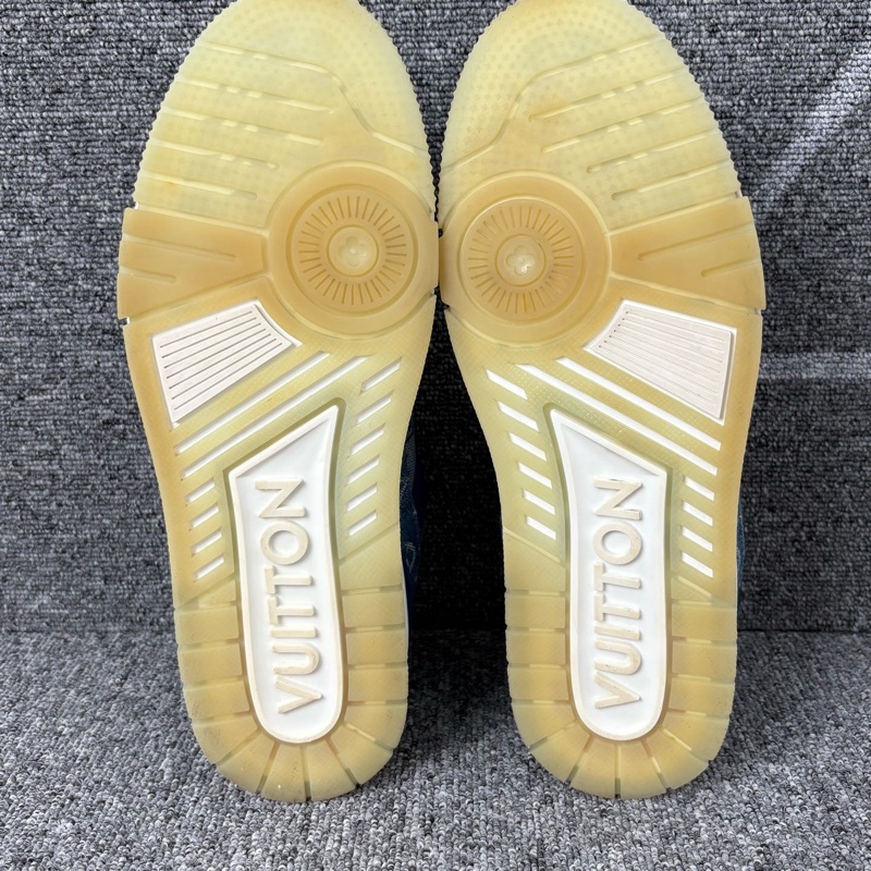 LV 藍色牛仔帆布老花trainer板鞋 @41碼-4