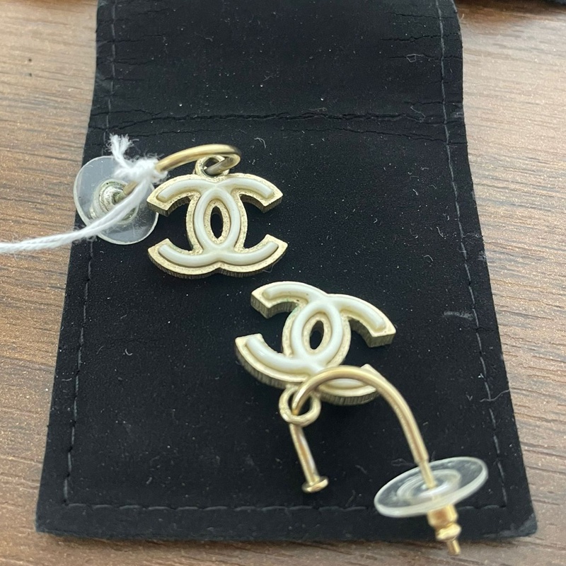 Chanel 雙C logo 耳環-0