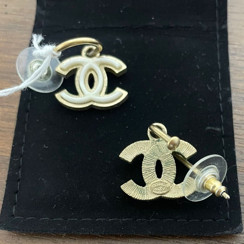 Chanel 雙C logo 耳環-5