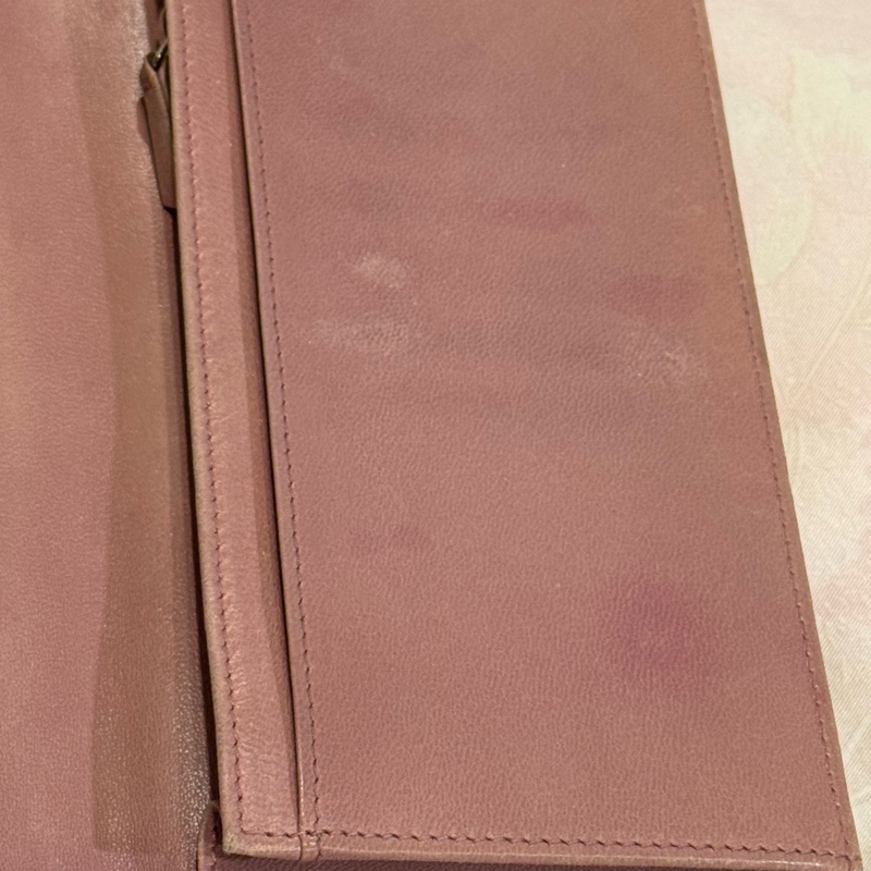 香奈兒山茶花壓紋羊皮長夾-10