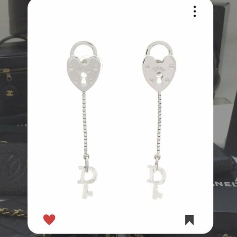 🛍️🎁 26 🔥 1月新品上架 新年💖 美品 新款 Christian Dior CD 心型愛心鎖耳環  🔥Christian Dior熱賣款 DIOR 經典款 頸鏈 Christian Dior Necklace