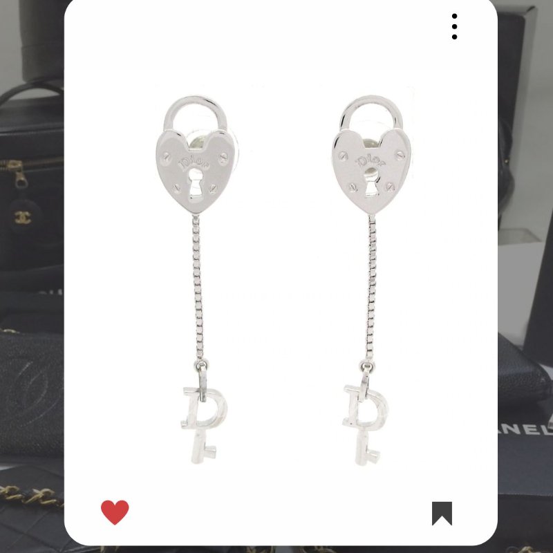 🛍️🎁 26 🔥 1月新品上架 新年💖 美品 新款 Christian Dior CD 心型愛心鎖耳環 🔥Christian Dior熱賣款 DIOR 經典款 頸鏈 Christian Dior Necklace-0