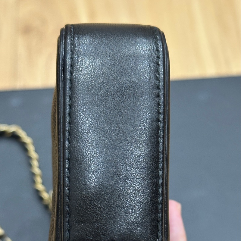 香奈兒魚子醬黑金WOC手機包 鏈條可拆 大全套-19