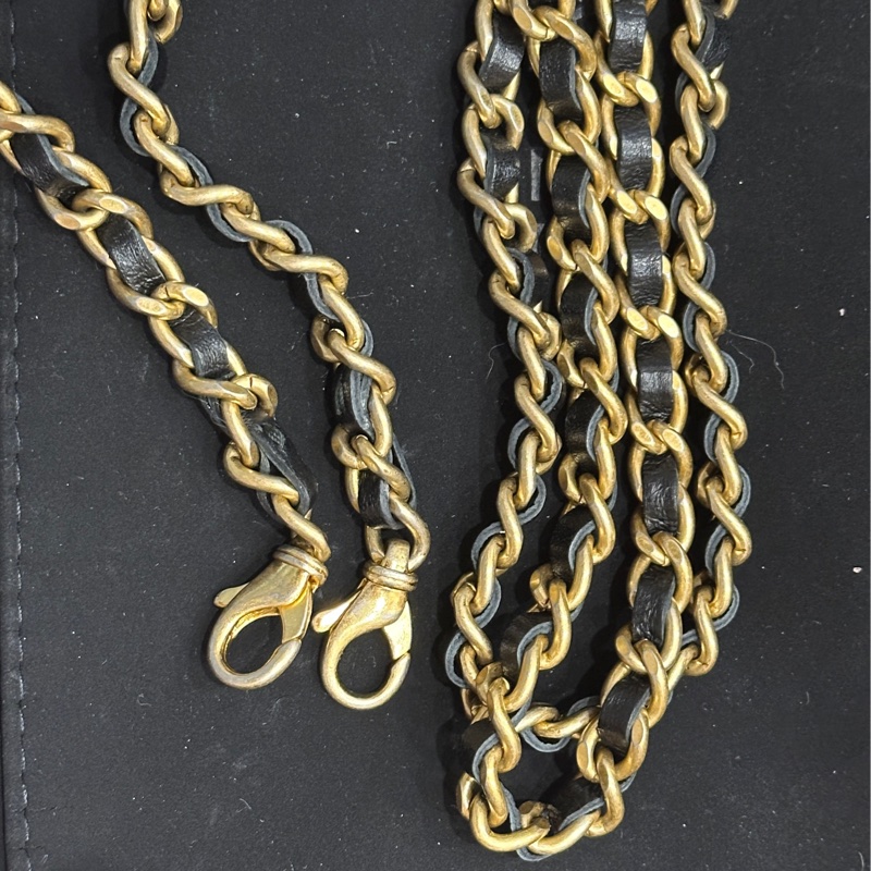 香奈兒魚子醬黑金WOC手機包 鏈條可拆 大全套-28