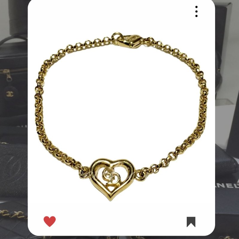 🛍️🎁 雙12🔥 12月新品上架 聖誕節🎄💖 美品 新款 Christian Dior CD 金色愛心手鏈 🔥Christian Dior熱賣款 DIOR 經典款 頸鏈 Christian Dior Necklace-1