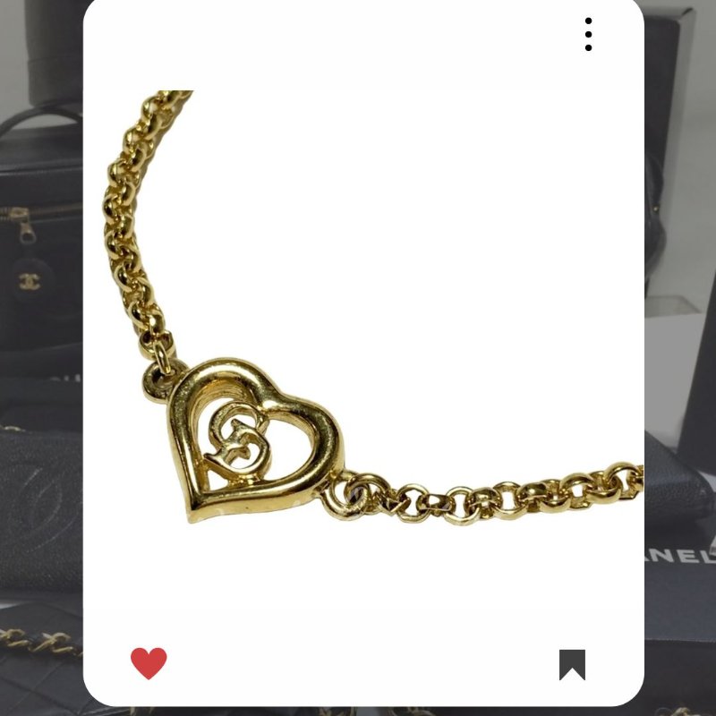 🛍️🎁 雙12🔥 12月新品上架 聖誕節🎄💖 美品 新款 Christian Dior CD 金色愛心手鏈 🔥Christian Dior熱賣款 DIOR 經典款 頸鏈 Christian Dior Necklace-5