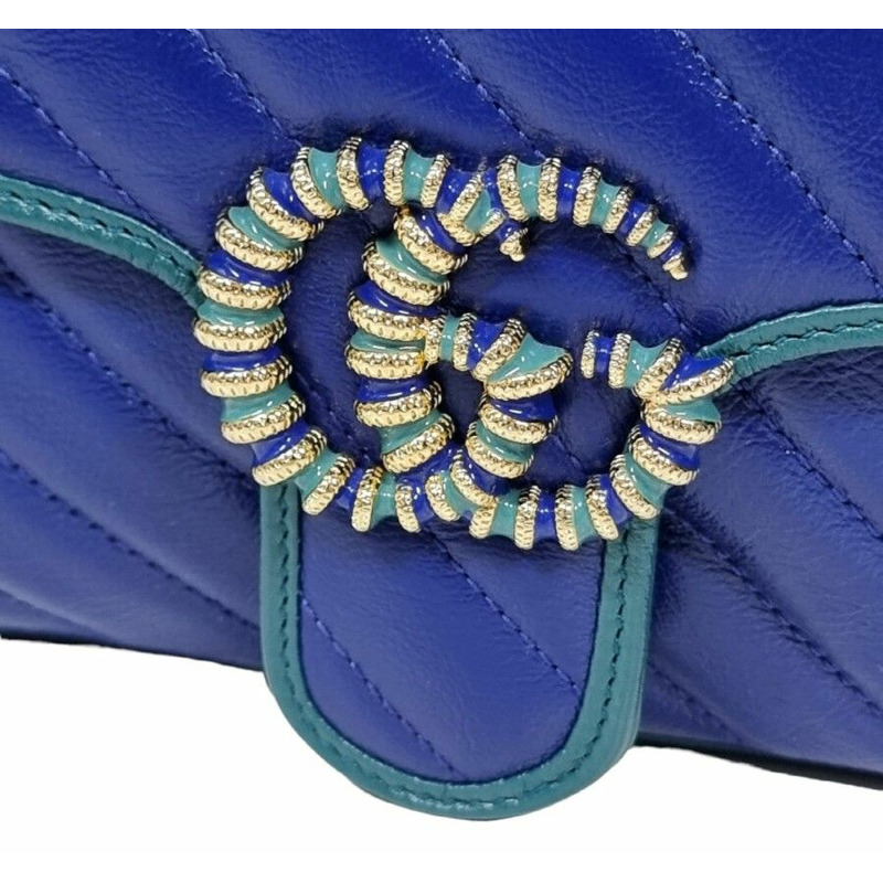 【包稅】GUCCI 未使用 443497 GG Marmont 馬特拉塞凸紋單肩包-1