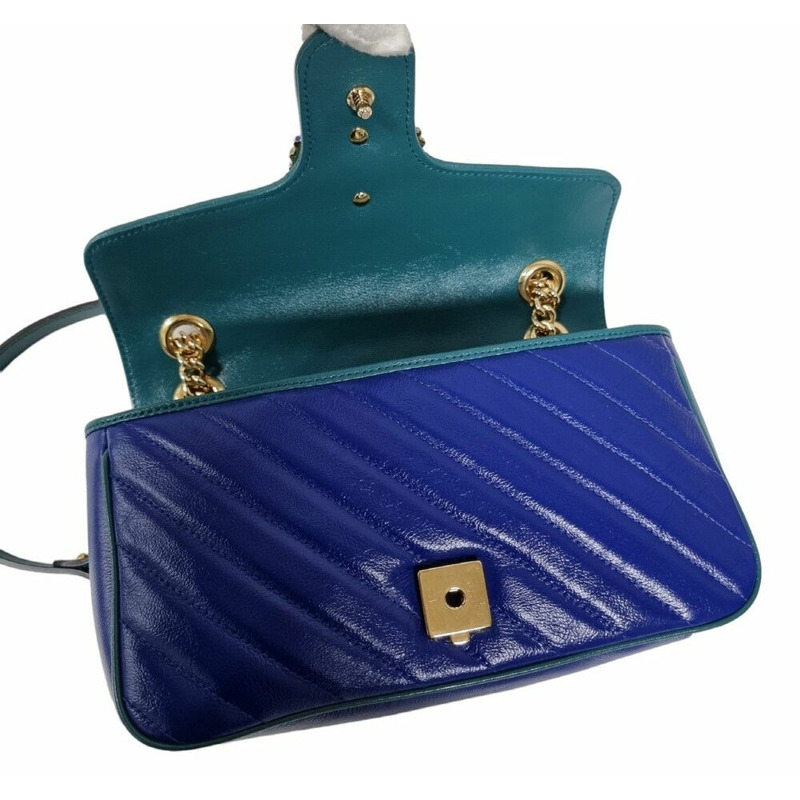 【包稅】GUCCI 未使用 443497 GG Marmont 馬特拉塞凸紋單肩包-5