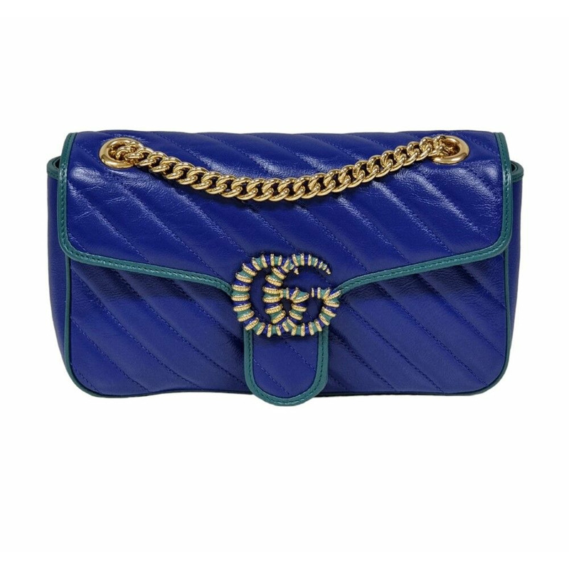 【包稅】GUCCI 未使用 443497 GG Marmont 馬特拉塞凸紋單肩包-9