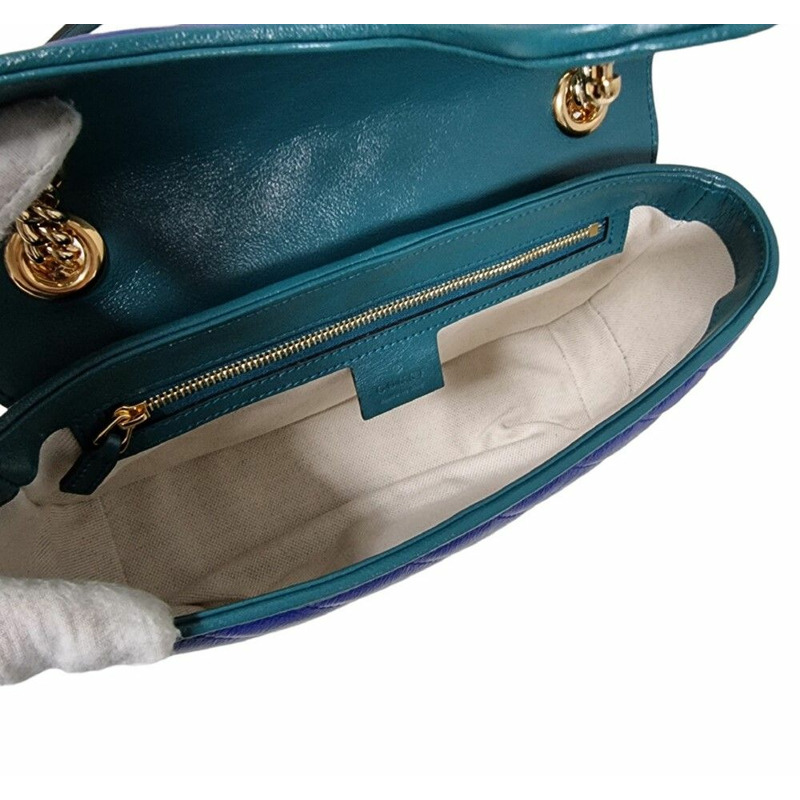 【包稅】GUCCI 未使用 443497 GG Marmont 馬特拉塞凸紋單肩包-15