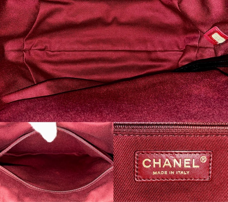 「JL 精品代購」 98新 Chanel 香奈兒 丹寧 雙肩包 /黑背包 黑金-14