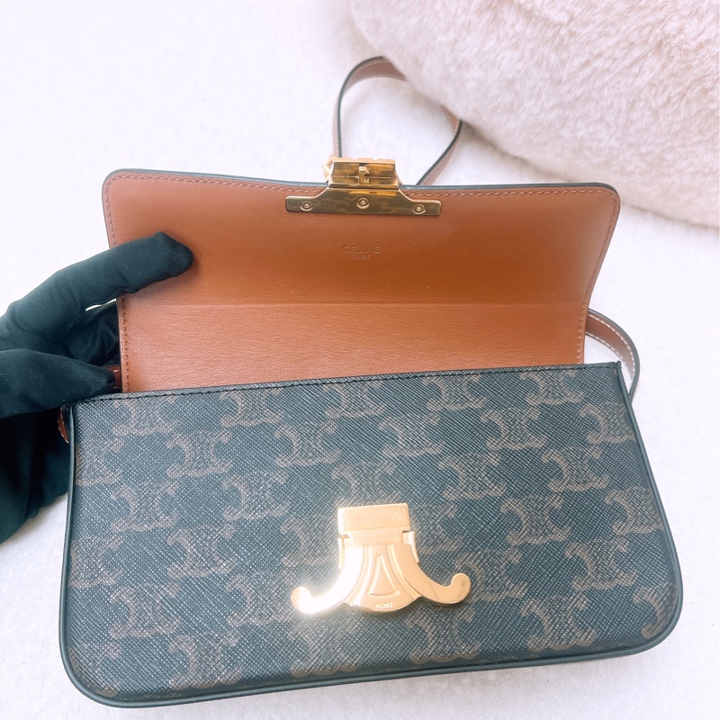 Celine triomphe claude 凱旋門腋下包-9
