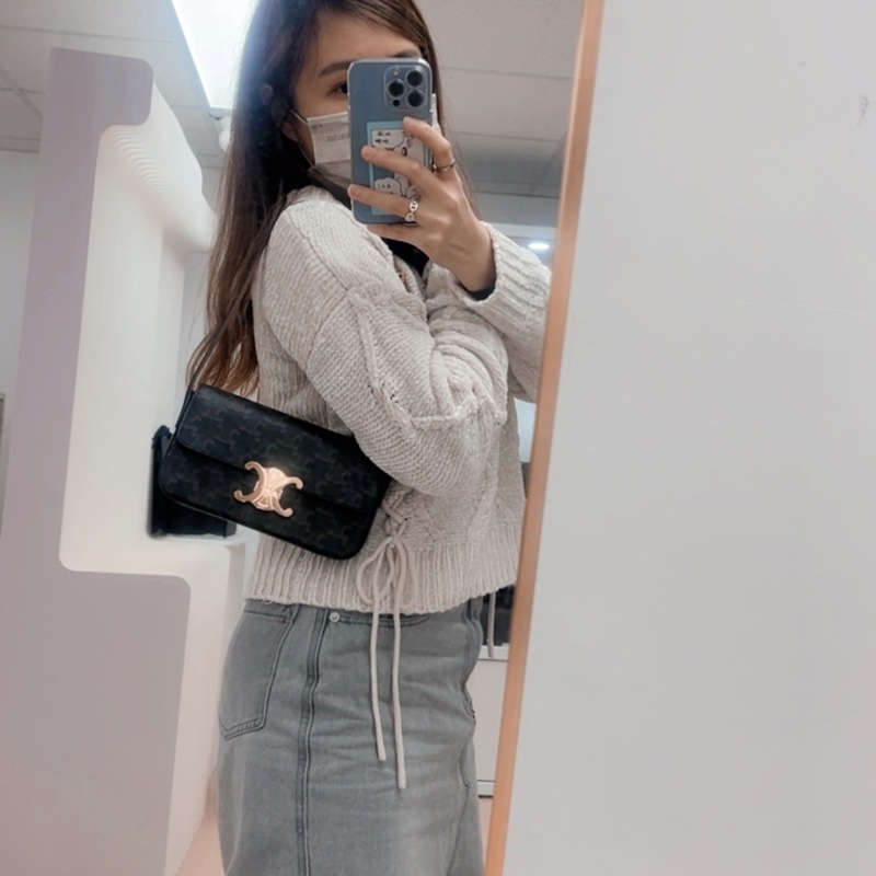 Celine triomphe claude 凱旋門腋下包-12