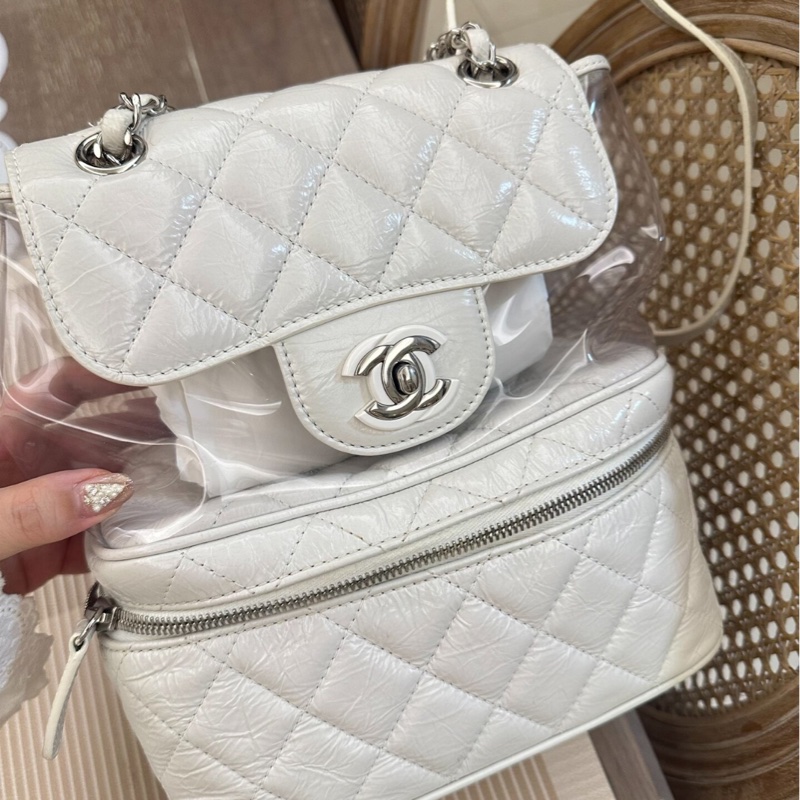 【95%新 ✨ 全網最低價!】Chanel 書包PVC果凍雙肩包-2