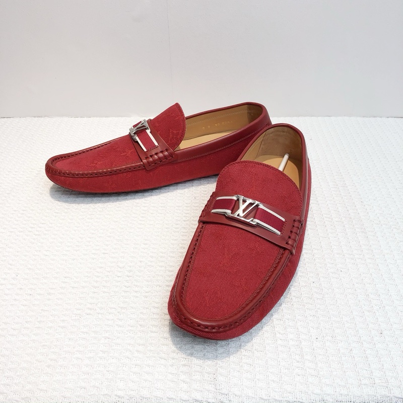 LV/路易威登 1A8Y5J 紅色平底豆豆鞋男鞋, 42.5碼 99 新閒置未使用-2