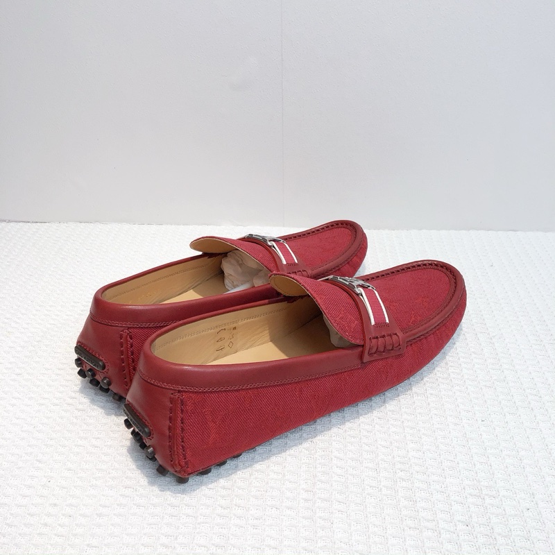 LV/路易威登 1A8Y5J 紅色平底豆豆鞋男鞋, 42.5碼 99 新閒置未使用-4