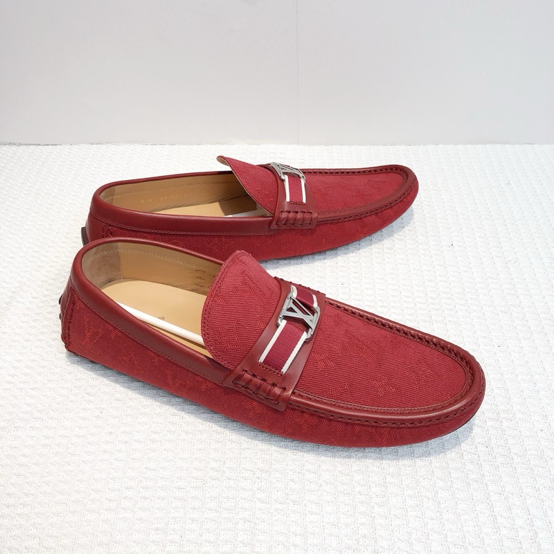 LV/路易威登 1A8Y5J 紅色平底豆豆鞋男鞋, 42.5碼 99 新閒置未使用-5