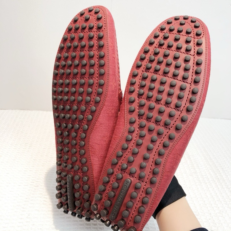 LV/路易威登 1A8Y5J 紅色平底豆豆鞋男鞋, 42.5碼 99 新閒置未使用-7