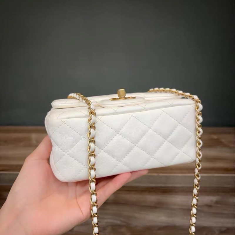 【95%新 ✨ 全網最低價!】Chanel 方胖子 白金 經典保值 特別款-5