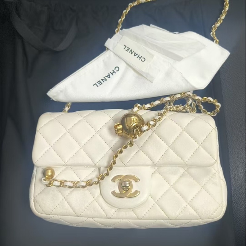 【95%新 ✨ 全網最低價！】Chanel 金球 CF大mini白金 經典保值 特別款-2