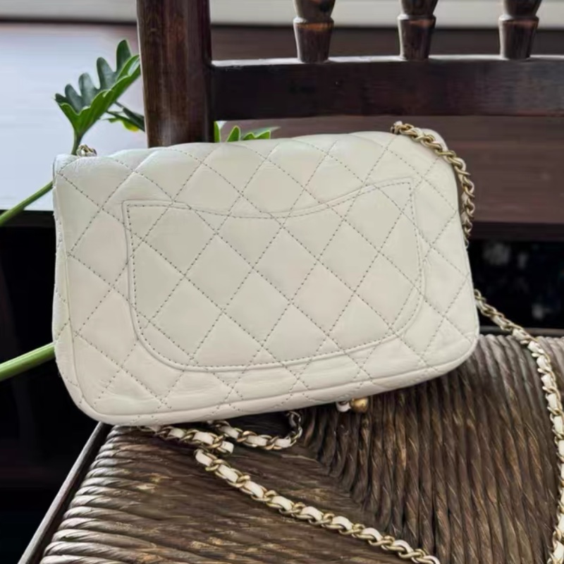 【95%新 ✨ 全網最低價！】Chanel 金球 CF大mini白金 經典保值 特別款-4