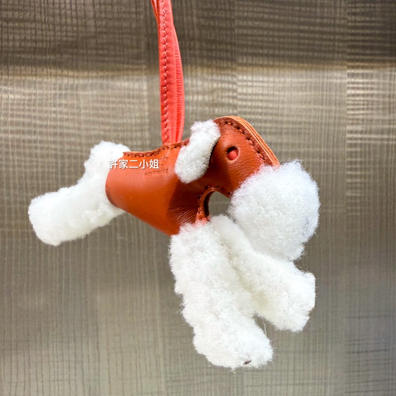 Hermes 99新閒置 Budy charm 狐狸梗犬 罌粟橙-2