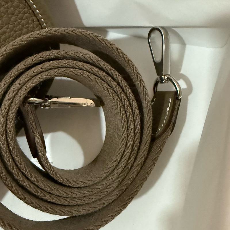 Hermes 愛馬仕 Mini Evelyne 二代短背帶 大象灰銀扣 全新 K刻-2