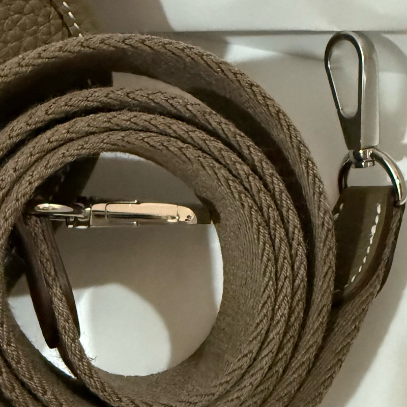 Hermes 愛馬仕 Mini Evelyne 二代短背帶 大象灰銀扣 全新 K刻-10