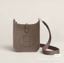 Hermes 愛馬仕 Mini Evelyne 二代短背帶 大象灰銀扣 全新 K刻-11