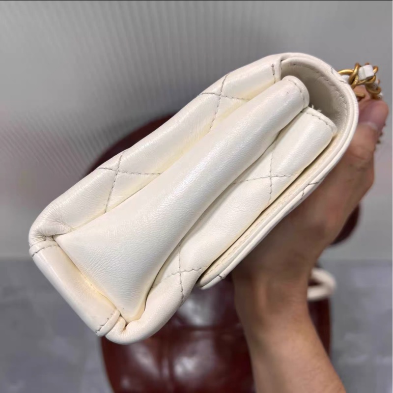 【99%新 ✨ 全新帶膜 全網最低價!】Chanel 方胖子 白金 經典保值 特別款-4