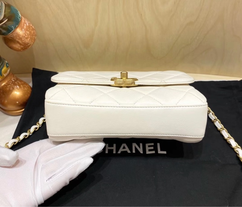 【99%新 ✨ 全新帶膜 全網最低價!】Chanel 方胖子 白金 經典保值 特別款-5
