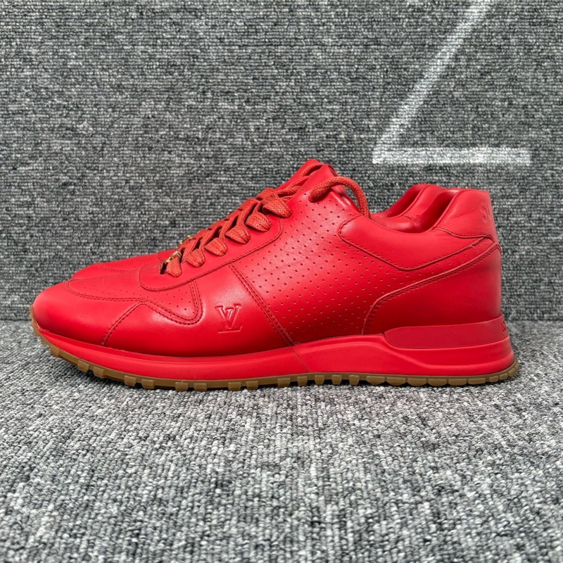 LV 紅色皮面運動鞋 40.5碼-0