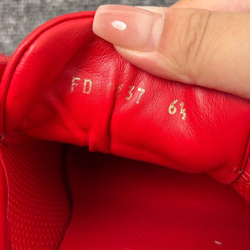 LV 紅色皮面運動鞋 40.5碼-3