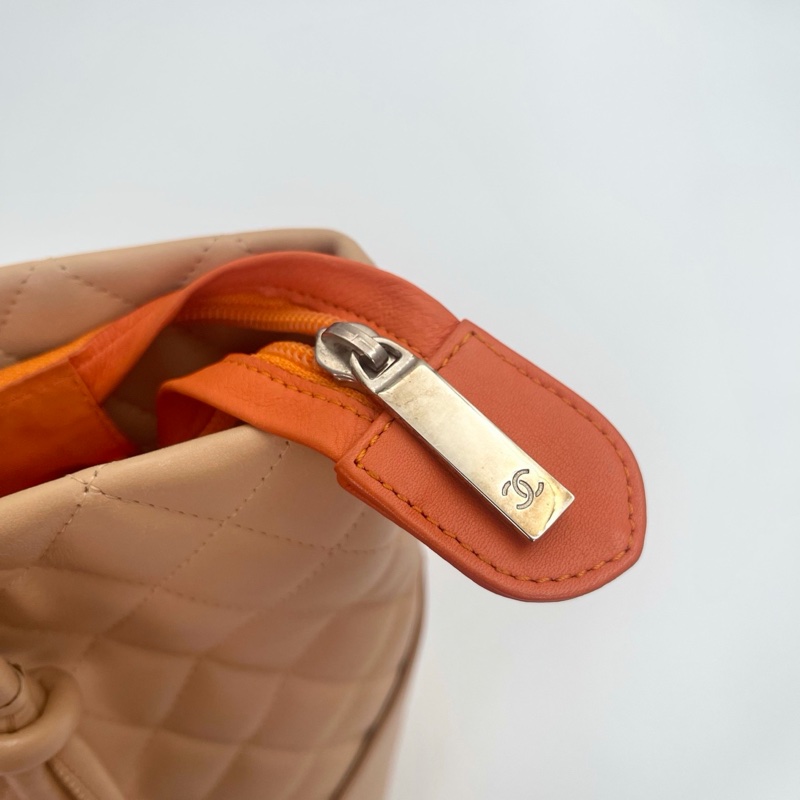 「JL 精品代購」 香奈兒奶茶色康鵬菜籃子小號-15