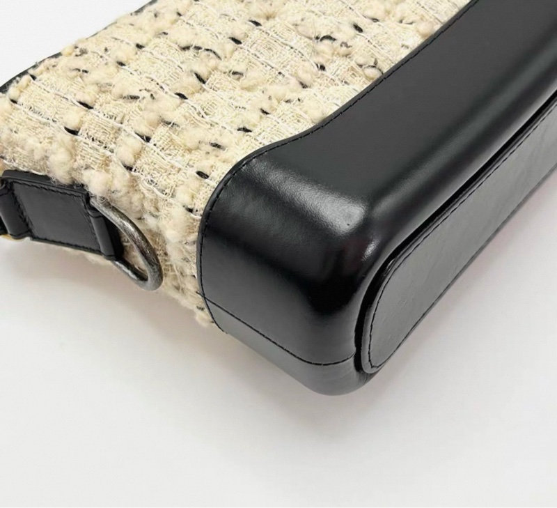 【95%新 ✨ 全網最低價!檢漏價!】Chanel 流浪包小號 黑白毛呢仙氣飄飄-3