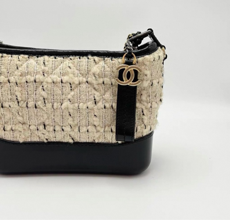 【95%新 ✨ 全網最低價!檢漏價!】Chanel 流浪包小號 黑白毛呢仙氣飄飄-4