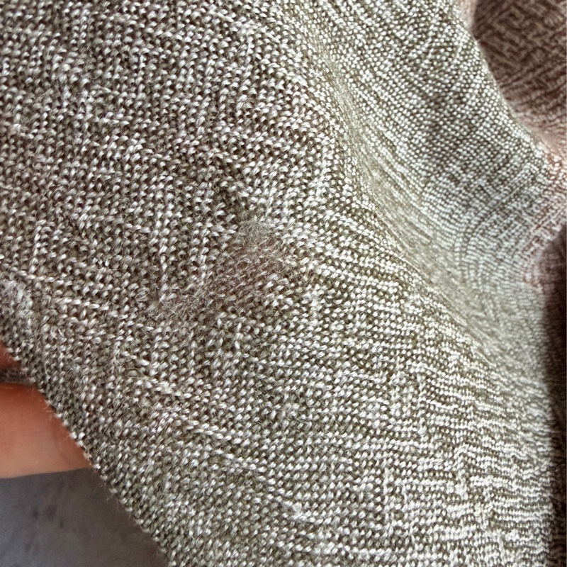 Christian Dior Sports 薄圍巾 四季可用 棉麻材質 淺棕色-9