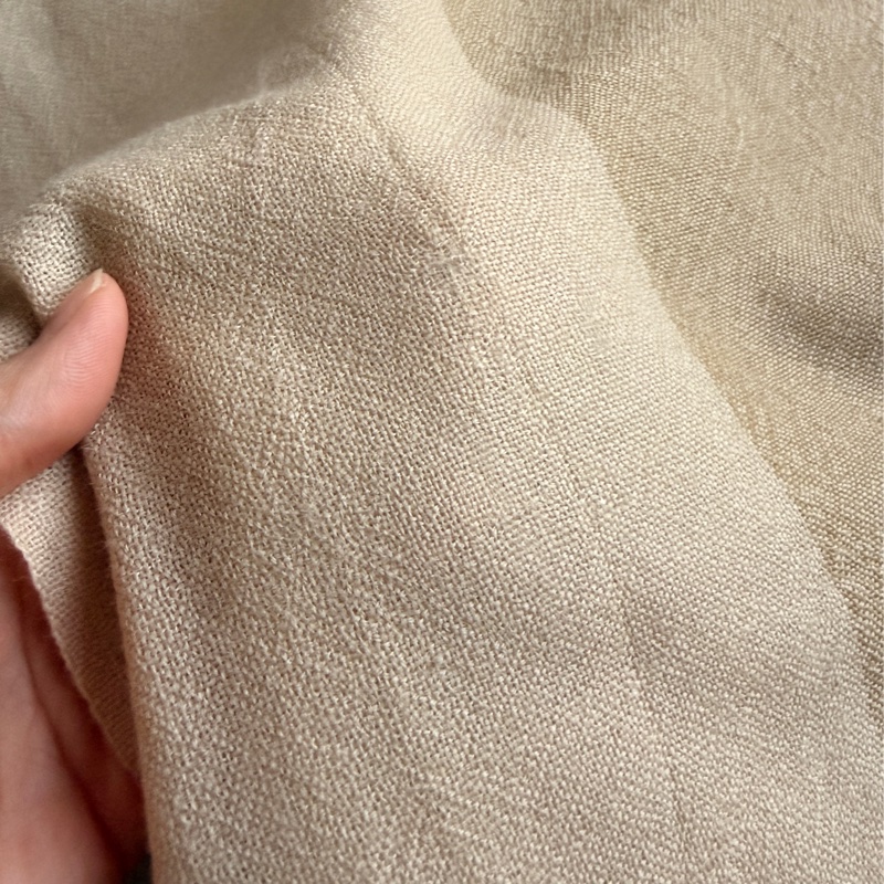 Christian Dior Sports 薄圍巾 四季可用 棉麻材質 淺棕色-10