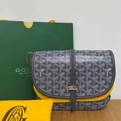 ✨ Goyard Belvedere PM 郵差包｜ 灰色