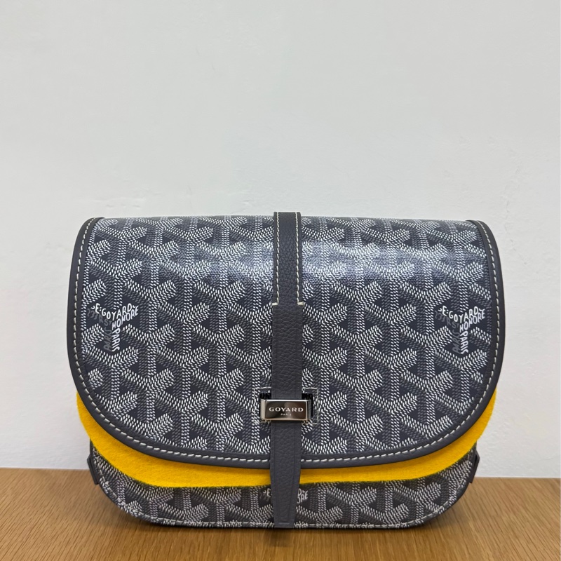 ✨ Goyard Belvedere PM 郵差包｜ 灰色-1