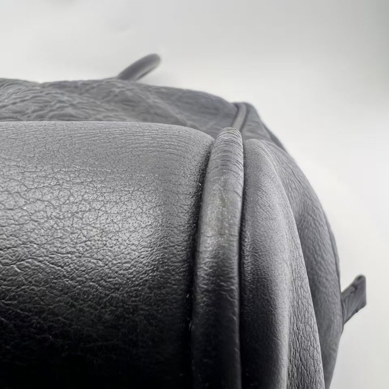 LOEWE Amazona 46 黑色全皮壓花旅行袋-13