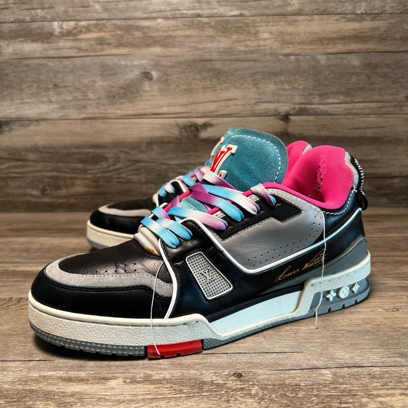 LV Trainer秀款 黑粉 黑灰粉 UK6.5碼 40.5碼-1